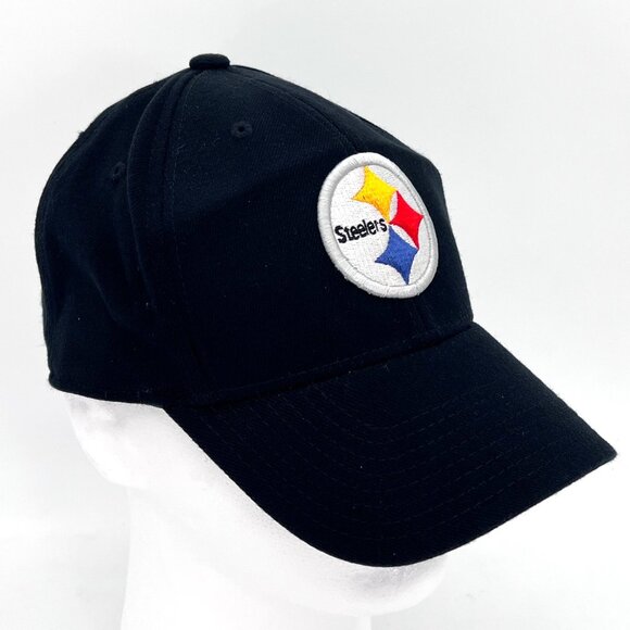 Pittsburgh Steelers Onfield Reebok NFL Cap Hat L/XL Black Embroidered Patch Logo - Picture 14 of 16